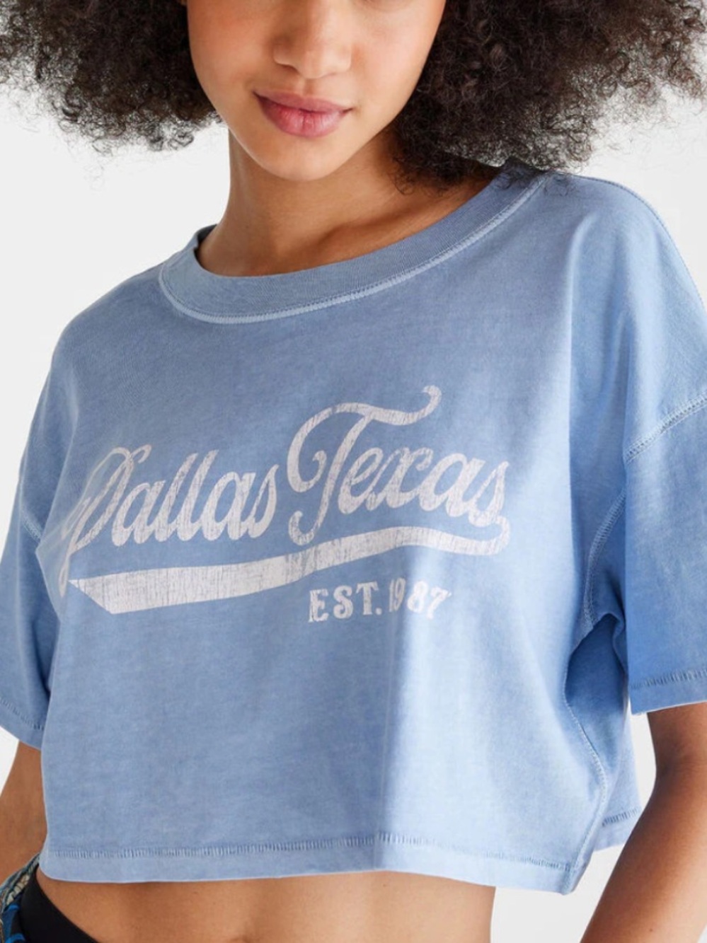 Aeropostale | Crop Boyfriend Tee Dallas size small